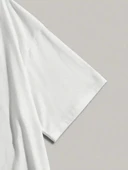 20/1 Penye Compack Dark Angel Baskılı Oversize Kısa Kol Yazlık T-shirt- Beyaz thumbnail 4