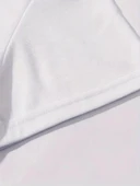 20/1 Penye Compack Baskılı Oversize Kahve Desenli Kadın Kısa Kol T-shirt - Beyaz thumbnail 5