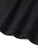 20/1 Penye Compack Baskılı Oversize Bisiklet Yaka Kısa Kol T-shirt - Siyah thumbnail 3