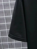 20/1 Penye Compack FUTRE Baskılı Oversize Kısa Kol Bisiklet Yaka T-shirt - Siyah thumbnail 3