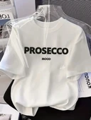 20/1 Penye Compack Baskılı Oversize Kısa Kol Bisiklet Yaka T-shirt - Beyaz thumbnail 1