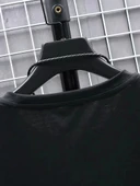 20/1 Penye Compack FUTRE Baskılı Oversize Kısa Kol Bisiklet Yaka T-shirt - Siyah thumbnail 4