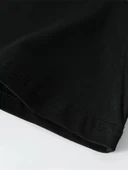 Baskı Oh Erkek Oversive Tişört, Grafik Tişört Erkek Yazlık Outdoor Kıyafetleri, Sporda ve Günlük Giyime Uygun - Siyah thumbnail 3