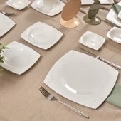 Karaca Fine Pearl Node 26 Parça 6 Kişilik Kare İnci Kahvaltı/Servis Takımı thumbnail 2