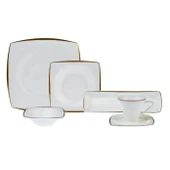 Karaca Fine Pearl Agate 26 Parça 6 Kişilik Kahvaltı Takımı Gold thumbnail 1