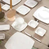 Karaca Fine Pearl Node 26 Parça 6 Kişilik Kare İnci Kahvaltı/Servis Takımı thumbnail 1