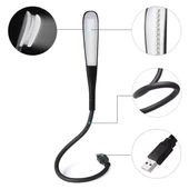 POWERMASTER Ledli Esnek USB Lamba  Siyah 6400k Klavye Aydınlatma ve Kitap Okuma lambası - 1