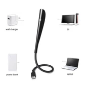 POWERMASTER Ledli Esnek USB Lamba  Siyah 6400k Klavye Aydınlatma ve Kitap Okuma lambası - 3