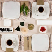 Karaca Fine Pearl Valentina 26 Parça 6 Kişilik Kare İnci Kahvaltı/Servis Takımı thumbnail 1