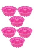 Silikon Mini Kek Pasta Kurabiye Kalıbı 6 Adet Muffin Cupcake Kalıbı - 4