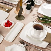 Karaca Fine Pearl Valentina 26 Parça 6 Kişilik Kare İnci Kahvaltı/Servis Takımı thumbnail 2