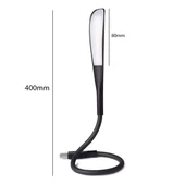 POWERMASTER Ledli Esnek USB Lamba  Siyah 6400k Klavye Aydınlatma ve Kitap Okuma lambası - 2