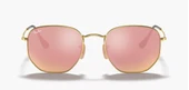 Ray-Ban Hexagonal 3548N 001/Z2 Gold-Copper Güneş Gözlüğü - 3