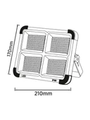 Maxled MX-9020 Taşınabilir Şarjlı Solar Led Projektör 200W 3 Renk S.O.S thumbnail 3