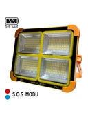 Maxled MX-9020 Taşınabilir Şarjlı Solar Led Projektör 200W 3 Renk S.O.S thumbnail 1