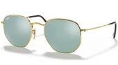 Ray-Ban Hexagonal 3548N 001/30 Gold-Silver Güneş Gözlüğü - 1