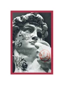 Modern Graffiti Sculpture Tasarımlı Hediye Kartı  Sokak Sanatı Kartpostal  10x15 cm - 1