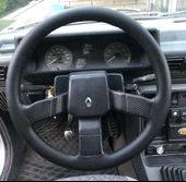 DİKİŞLİ DİREKSİYON KILIFI NOKTALI DERİ SİYAH DİKİŞLİ RENO BROADWAY 98 KASA İÇİN thumbnail 1