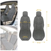 Keten Cepli Araç Ön Arka Koltuk Koruyucu Araba Koltuk Minderi thumbnail 4