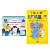 Becerikli Kaşifler Cırt Cırtlı Robotik Kodlamaya Giriş Aktivite Kitabım ve Bıcırık Eğlenceli Hayvanlar Seti 2 Kitap - 1