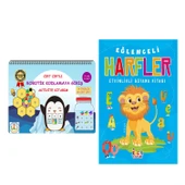 Becerikli Kaşifler Cırt Cırtlı Robotik Kodlamaya Giriş Aktivite Kitabım ve Bıcırık Eğlenceli Harfler Seti 2 Kitap - 1