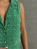 Yelekli şort takım Yeşil - 4