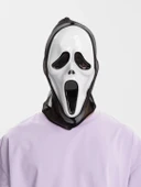 Kapşonlu Çığlık Maskesi Scream Maskesi - Hayalet Maskesi 33x21 Cm - 2