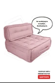 Xpermate DuoFlex Sırtlı Minder Koltuk İskandinav Tarzı Ergonomik  Sırtlıklı Oturma Minderi 80x80x30 Pembe thumbnail 1