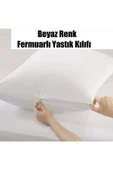 Tuna 10 Adet Fermuarlı Beyaz Renk Yastık Kılıfı thumbnail 2