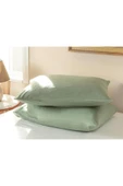 Sheri Home Düz Pamuklu 2'li Yastık Kılıfı 50x70 Cm Çağla Yeşili 100331291888948 thumbnail 2