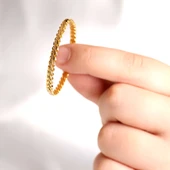 7 gr 22 Ayar Üçlü Adana Burma Çocuk Bilezik - 2