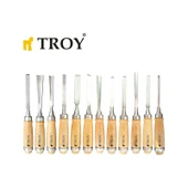 Troy 25004 Ahşap Oyma Bıçak Seti, 12 Parça - 2