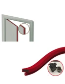 Contacall Ahşap Panel Kapı İntümesan Yangın Fitili Duman Sızdırmaz Conta 6 Metre Kahverengi thumbnail 3