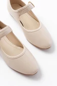 2606 Bej Baretli Günlük Bayan Ayakkabı thumbnail 3