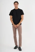 Erkek Siyah %100 Pamuklu Standart Kalıp T-sihrt - 2