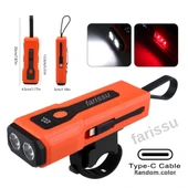 5000 mAh Powerbankli Bisiklet Lambası - 600 Lümen Çift Işık Kaynağı ve Dijital Gösterge ile Güvenli Sürüş - 3