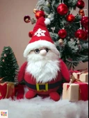 Kırmızı Noel Baba Çuvalı 30x30 hediye Paketi thumbnail 4