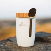 Bambu Kapak Yemek Termosu 500ml Çelik Termos Beyaz 12 Saat Sıcak Tutar thumbnail 7