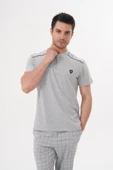 Mecit 2981 Gri Büyük Beden Kısa Kollu Erkek Pijama Takımı thumbnail 3