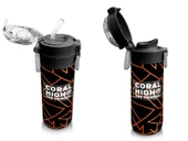 Coral High 500 ml Paslanmaz Çelik Okul Termosu/Suluk/Matara - Erkek Çocuk - Siyah Basketbol Baskılı - Sızdırma Yapmaz thumbnail 4