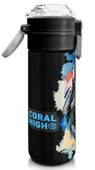 Coral High 500 ml Gri Siyah Kurt Desenli - Erkek Çocuk Paslanmaz Çelik Okul Termosu/Suluk/Matara thumbnail 3