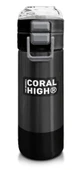 Coral High 500 ml Koyu Gri Siyah Desenli - Erkek Çocuk Paslanmaz Çelik Okul Termosu/Suluk/Matara thumbnail 1