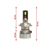 Alfa Romeo Giulietta 2009-2020 Uzun Far Mini Cosmo Beyaz H7 Mini Led Xenon Şimşek Etkili 15000 Lümen thumbnail 3