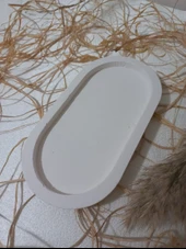 OVAL TABAK BÜYÜK BEYAZ thumbnail 3