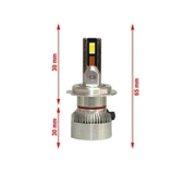 Volkswagen Transporter T5 2003-2015 Kısa Far Mini Cosmo Beyaz H7 Mini Led Xenon Şimşek Etkili 15000 Lümen thumbnail 3
