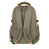 Relaxion Yeni Sezon Kalemlikli Yeşil-Pembe İthal Premium Okul Sırt Çanta 1511 - 4