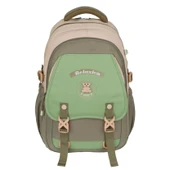 Relaxion Yeni Sezon Kalemlikli Yeşil-Pembe İthal Premium Okul Sırt Çanta 1511 - 2