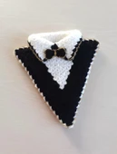 Hediye Dünyası Çeyizlik 2'li Gelin Damat Lif Seti Üçgen Model El Örgüsü thumbnail 2