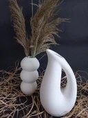 SÜRAHİ BALON VAZO SET BEYAZ thumbnail 1