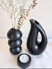 SÜRAHİ BALON VAZO SET SİYAH thumbnail 3